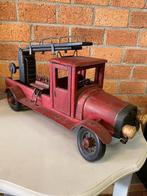 Grote Houten Brandweerauto - 68 cm, Ophalen of Verzenden, Gebruikt