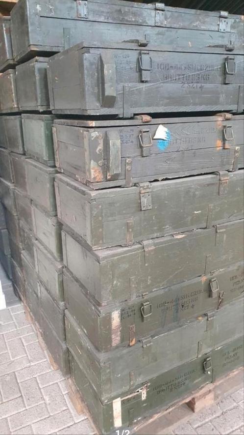 Partij legerkisten te koop 50st, Verzamelen, Militaria | Algemeen, Kist of Geocache, Ophalen