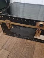 Antieke vol houten hutkoffer / opbergkist /salontafel  90x50, Ophalen