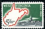 USA Verenigde Staten 1232-pf - West Virginia, Postzegels en Munten, Postzegels | Amerika, Ophalen of Verzenden, Noord-Amerika