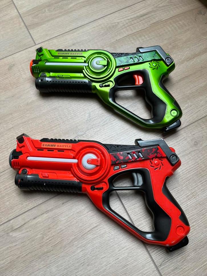 Lasergame set van 2 geweren, Light Battle Active laserguns, Kinderen en Baby's, Speelgoed | Buiten | Actiespeelgoed, Zo goed als nieuw