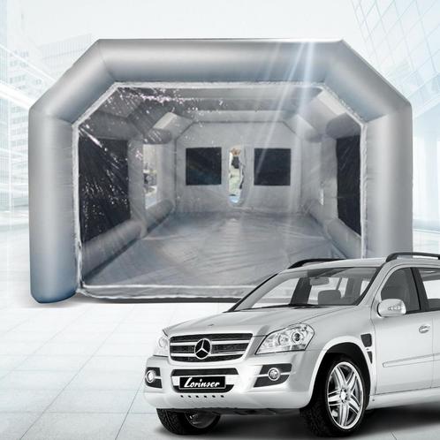 Opblaasbare Auto Spuitcabine Met 4 Ramen Incl Filters 8x4x3m, Auto diversen, Autogereedschap, Nieuw, Ophalen of Verzenden