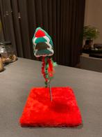 katten speeltje met kerstboom op veer ongeveer 23cm hoog, Diversen, Kerst, Ophalen of Verzenden