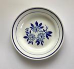 Gien Ceres etagère presenteer schaal op voet faience blauw, Ophalen of Verzenden, Gebruikt