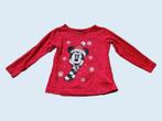 DISNEY rode Mickey kerst longsleeve maat 92 ~ MP3015, Kinderen en Baby's, Kinderkleding | Maat 92, Disney, Gebruikt, Ophalen of Verzenden