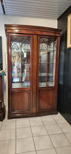 Vintage vitrinekast met glazen planken, Ophalen