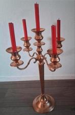 Grote, zware 5-armige kandelaar, Huis en Inrichting, Woonaccessoires | Kandelaars en Kaarsen, Ophalen of Verzenden, Metaal, 50 tot 75 cm