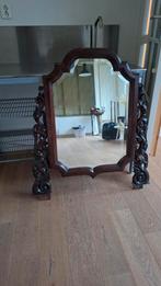 Antieke staande spiegel met een rijk gesneden houten frame, Antiek en Kunst, Antiek | Spiegels, Ophalen, Rechthoekig