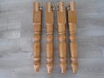 4 Grenen Tafelpoten+ Onderstel, Ophalen, Tafelpoot, 50 tot 100 cm, 50 tot 100 cm
