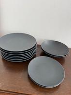 10 - delige Borden Set Antraciet - Made in Portugal, Huis en Inrichting, Keuken | Servies, Keramiek, Ophalen of Verzenden, Zo goed als nieuw