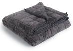 Verzwaringsdeken fluweel 9 kg 150x200, Ophalen, Eenpersoons, Grijs, Deken of Dekbed