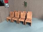 GRATIS LEVERING 8x Eetkamerstoel Cognac REFURBISHED, Huis en Inrichting, Stoelen, Overige kleuren, Stof, Ophalen of Verzenden