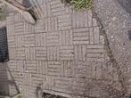 4 m2 betonklinkers, Tuin en Terras, Tegels en Klinkers, Ophalen, Gebruikt, Klinkers, 10 m² of meer