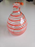 Vaas MURANO Geblazen glas met oranje, Antiek en Kunst, Antiek | Glas en Kristal, Ophalen of Verzenden
