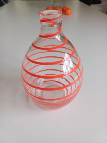 Vaas MURANO Geblazen glas met oranje beschikbaar voor biedingen