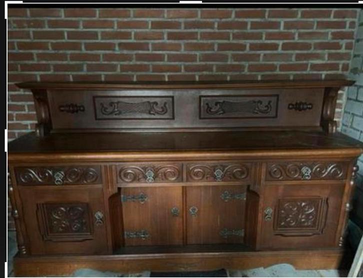 Mooi antiek donker eiken dressoir, Antiek en Kunst, Antiek | Meubels | Kasten, Ophalen