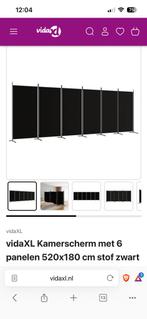 Kamerscherm met 6 panelen, Kinderen en Baby's, Ophalen of Verzenden, Zo goed als nieuw, Metaal of IJzer, 115 cm of meer