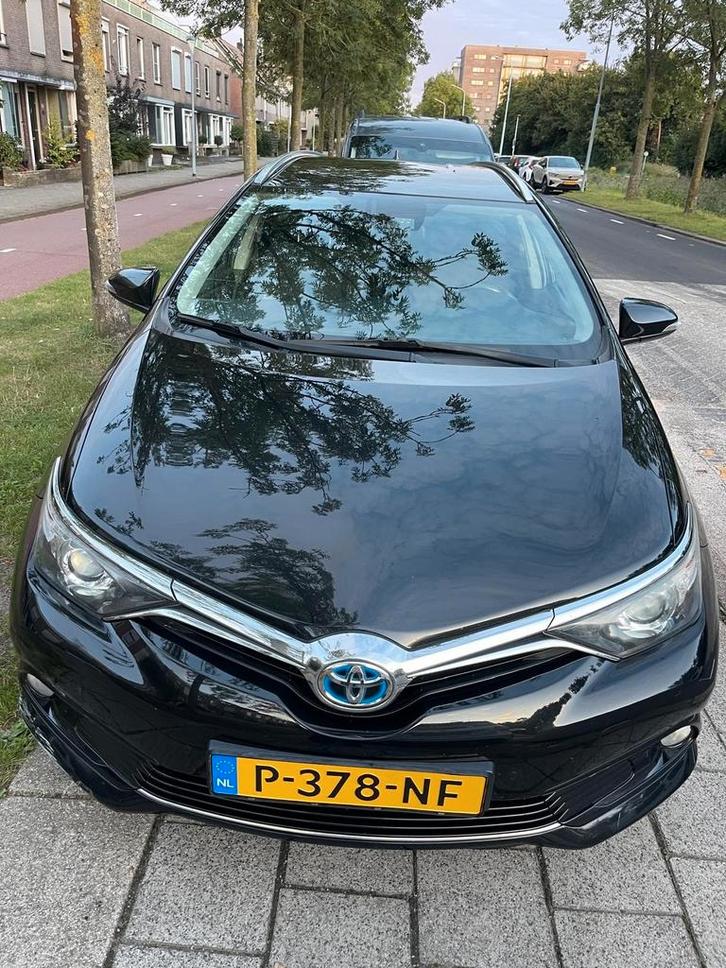 Zwarte Toyota Auris Touring 1.8 Hybrid, Automaat & Zuinig, Auto's, Toyota, Particulier, Auris, 360° camera, ABS, Achteruitrijcamera