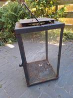 2 oude lantaarns/windlichten, Tuin en Terras, Buitenverlichting, Ophalen, Gebruikt, Staande lamp