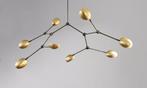101 Copenhagen Drop Kroonluchter, GOUD/MESSING B.155-D90, Huis en Inrichting, Ophalen, Scandinavisch, Zo goed als nieuw, Minder dan 50 cm