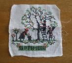 Vintage borduurwerk Maand September, Ophalen of Verzenden, Zo goed als nieuw, Handborduren, Overige typen