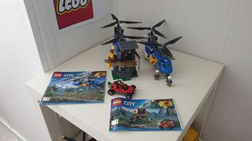 Lego berg achtervolging 60173 met extra helikopter  beschikbaar voor biedingen