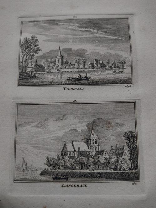 183/184 Langerak  de Kerk en Jaarsveld Gravure dl 3, Antiek en Kunst, Kunst | Etsen en Gravures, Ophalen of Verzenden