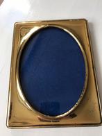 Fotolijst messing glas groot vintage houten achterkant, Antiek en Kunst, Ophalen of Verzenden