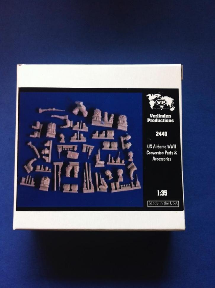 Verlinden	2440	US Airborne WWII Conversion Parts & Acc.	1/35, Hobby en Vrije tijd, Modelbouw | Figuren en Diorama's, Nieuw, 1:35 tot 1:50