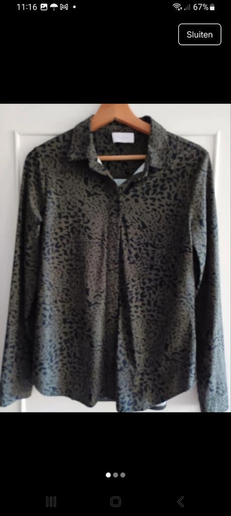 Mooie stretch blouse Daelin - maat M, Daelin, Ophalen of Verzenden, Zo goed als nieuw, Maat 38/40 (M)