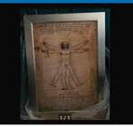 Leonardo da Vinci poster ingelijst afmeting 86 cm X 1.17 cm, Huis en Inrichting, Ophalen, Schilderij, 75 cm of meer