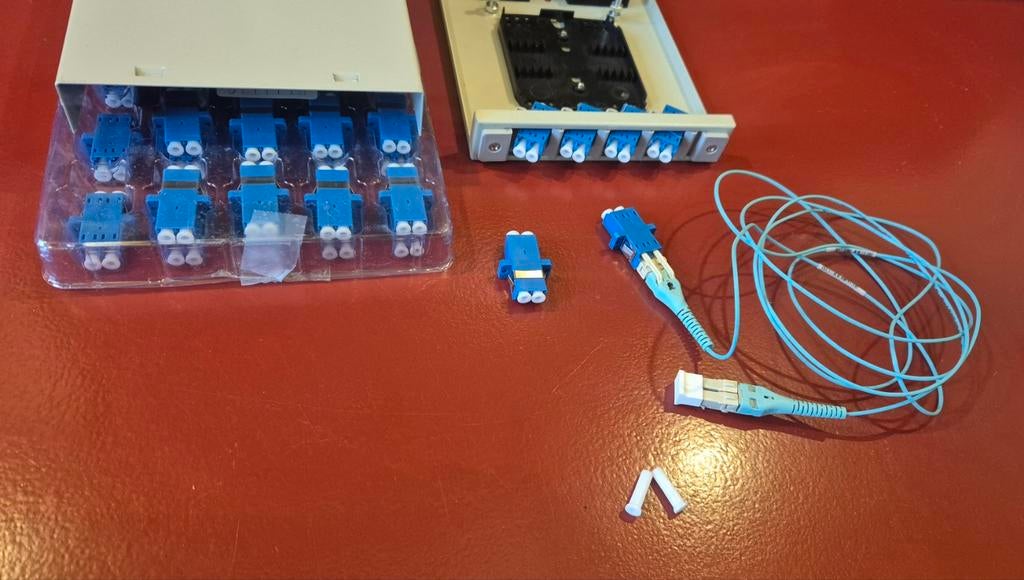 4x LC UPC Duplex Koppeling Glasvezel, Ophalen of Verzenden, Nieuw