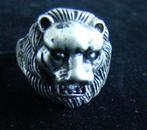 Ring Tibet zilver handgemaakt 'Leeuw' maat 19 -NIEUW-, Sieraden, Tassen en Uiterlijk, Ringen, 19 tot 20, Nieuw, Ophalen of Verzenden