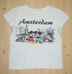 Disney shirt met opdruk maat 158 (34). Is gebroken wit bekij, Disney, Gebruikt, Meisje, Ophalen of Verzenden