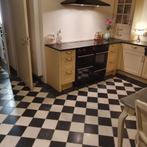prachtige keukenvloer zwart wit marmer 30x30 cm getrommeld, Nieuw, Marmer, Vloertegels, Ophalen