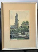 Prachtige, gesigneerde ets Westerkerk – Cornelis Brandenburg, Ophalen