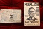 Pearl Jam concertkaartje 6/11/1996 en flyer 8/6/2000, Verzamelen, Foto of Kaart, Ophalen of Verzenden, Zo goed als nieuw