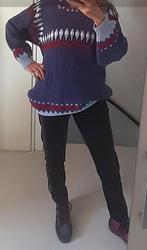 Gebreide trui Hookipa paars M, Kleding | Dames, Maat 38/40 (M), Hookipa, Paars, Ophalen of Verzenden