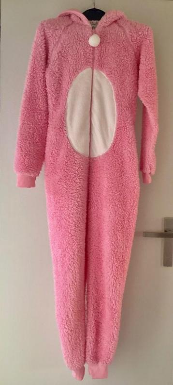 Eenhoorn onesie, maat xs, roze, lekker warm beschikbaar voor biedingen