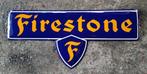 Firestone banden emaillen reclame decoratie bord showroom, Reclamebord, Emaille, Ophalen of Verzenden, Zo goed als nieuw
