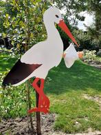 Geboortebord Ooievaar op Nest, baby, ooievaar, Kinderen en Baby's, Ophalen, Nieuw, Geboortebord