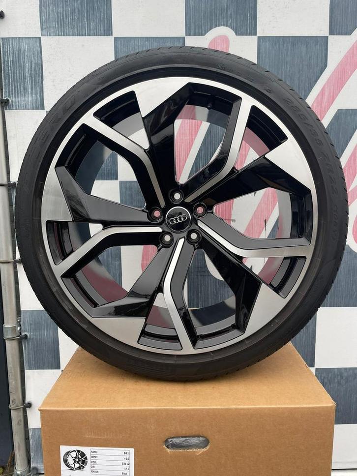 22 inch Audi velgen Q7 E tron Q8 SQ7 5x112 + hankook nieuw, Auto-onderdelen, Banden en Velgen, Banden en Velgen, Zomerbanden, Overige maten