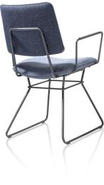 6 Nieuwe armeleuning stoelen. Blauw + zwart frame Otis Xooon, Huis en Inrichting, Ophalen, Blauw, Leer, Nieuw