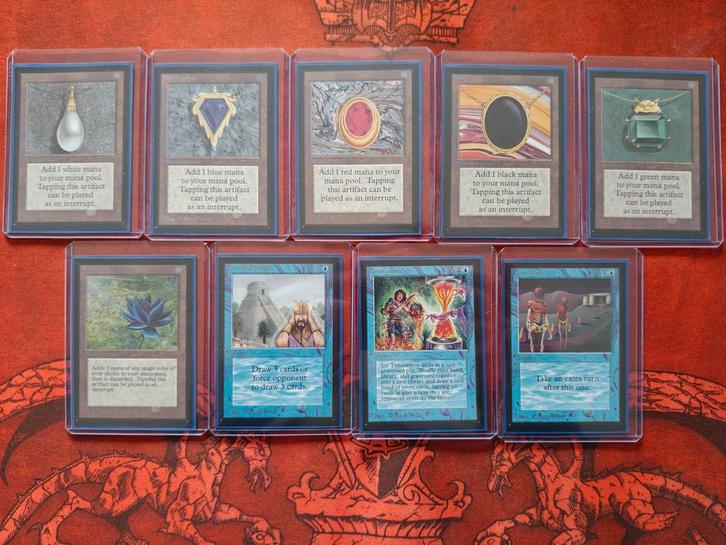 MTG Power 9 Compleet - International Edition (Excl+/NM), Hobby en Vrije tijd, Verzamelkaartspellen | Magic the Gathering, Zo goed als nieuw
