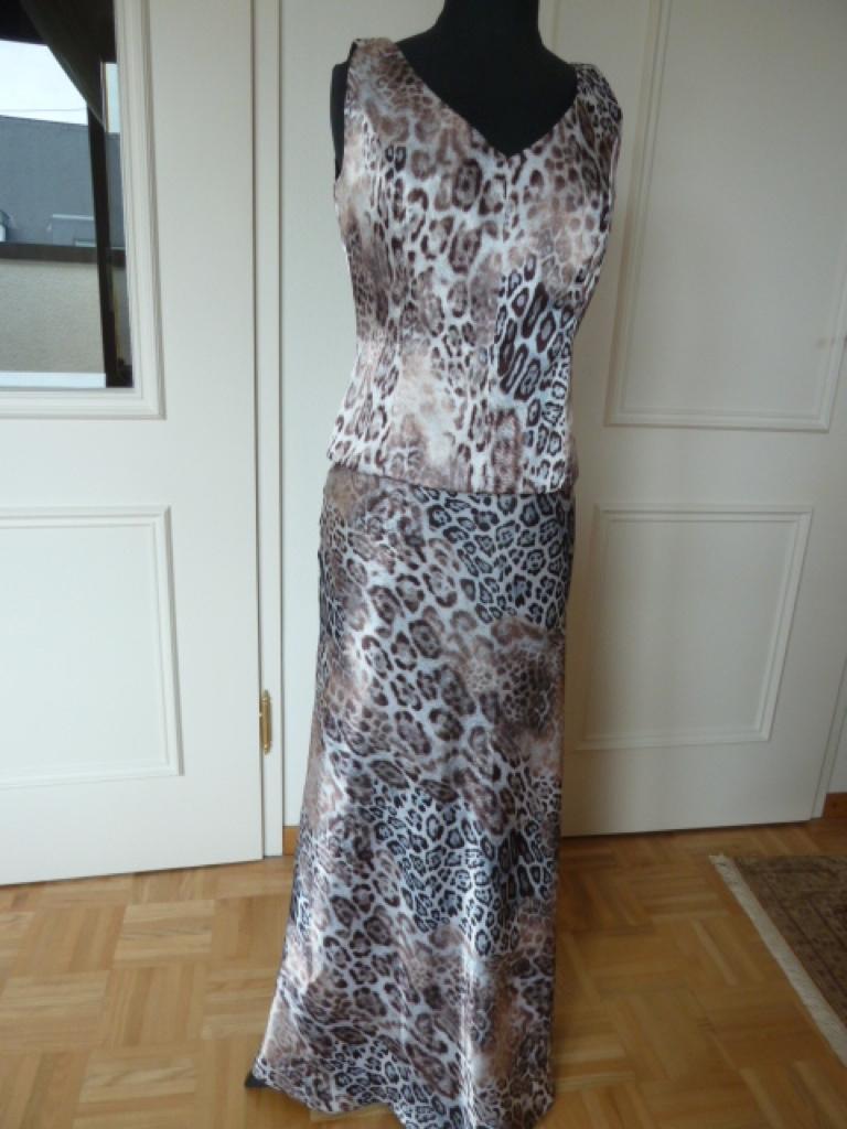Angie Event Collection top + rok ensemble, satijn, 38/40 nw., Kleding | Dames, Maat 38/40 (M), Overige typen, Zo goed als nieuw