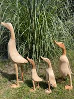 Set houten loopeenden familie vijver eenden, Ophalen of Verzenden, Nieuw