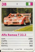 B361 autokaartje 3B alfa romeo t 33,3, Ophalen of Verzenden, Zo goed als nieuw, Auto's