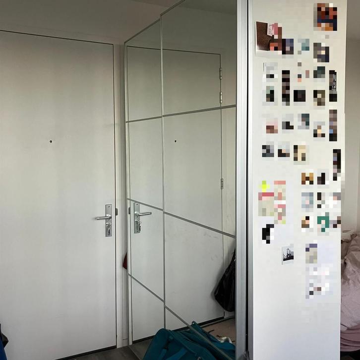 IKEA Kledingkast met Spiegeldeuren, Huis en Inrichting, Kasten | Kledingkasten, Gebruikt, 200 cm of meer, 100 tot 150 cm, Met deur(en)