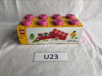 Lego broodtrommel / opbergdoos roze - Nieuw beschikbaar voor biedingen