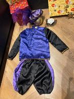 Pietenpak paars zwart maat 122 set sinterklaas gedragen, Diversen, Sinterklaas, Ophalen of Verzenden, Zo goed als nieuw